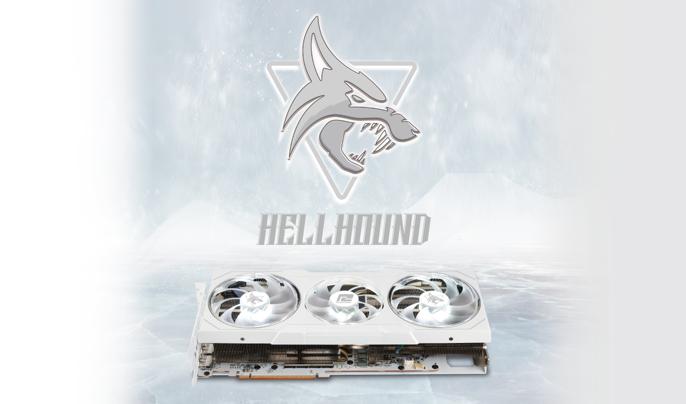 Hellhound Spectral White AMD Radeon RX 7900 XTX 24GB GDDR6 